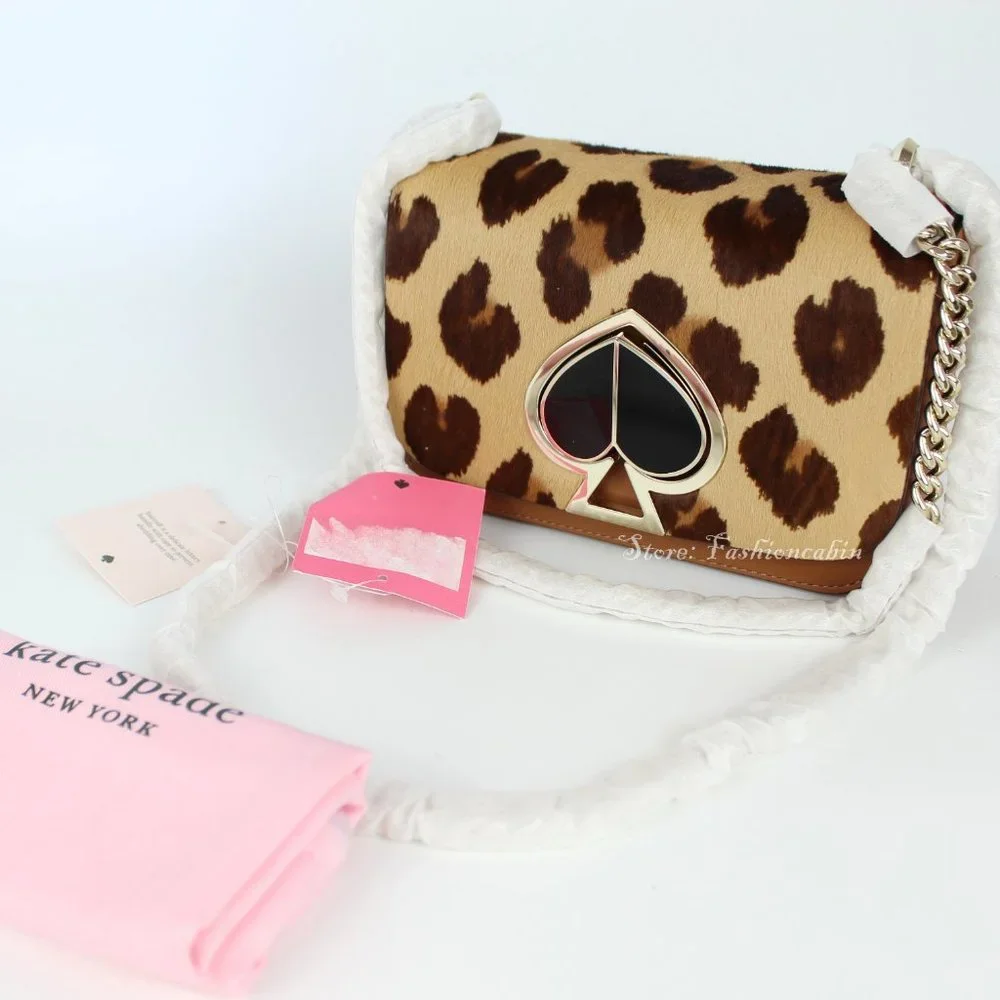 NWT Kate Spade RUNWAY CalfHair Leopard Shoulder Bag